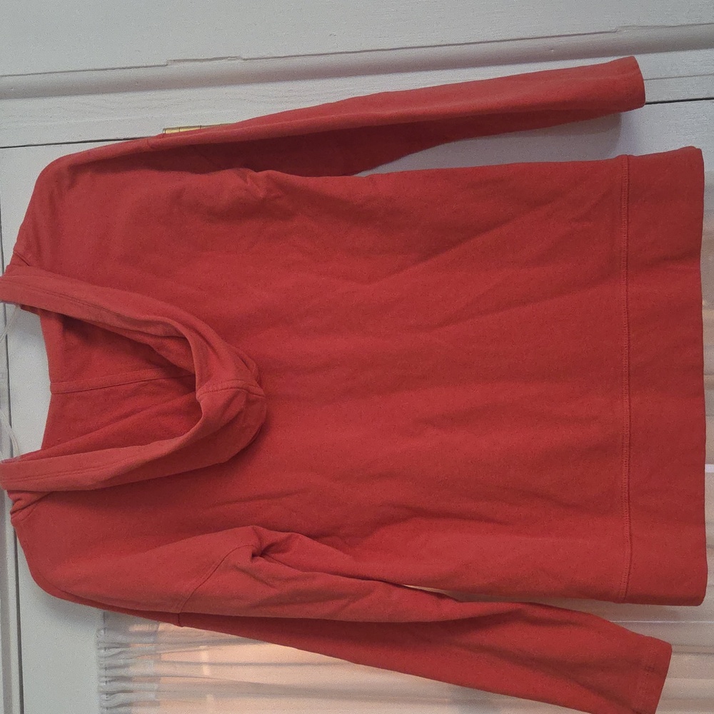 T by Talbots Hoodie Pullover, Pink Or Coral Color. Soft And Pretty! - Picture 3 of 6
